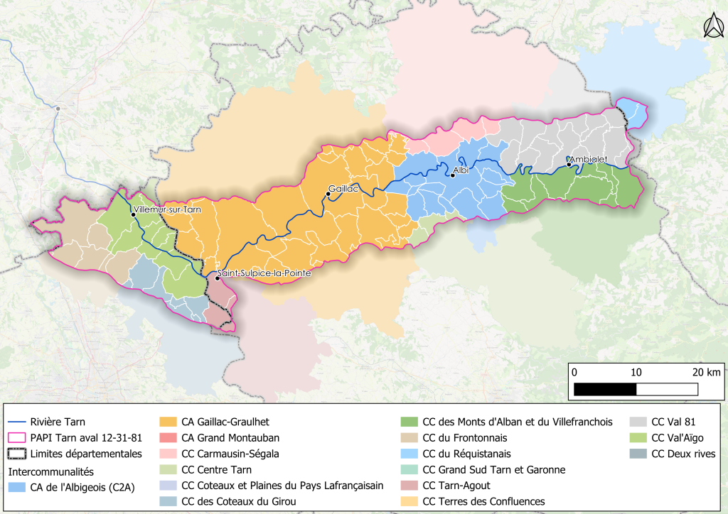Périmètre du PEP Tarn aval 12-81-31
